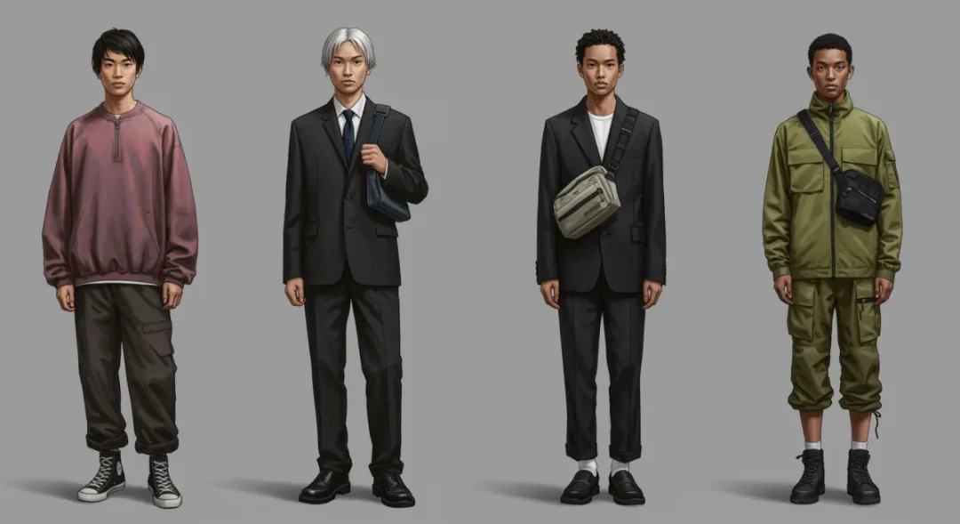 Gen Z individuals modeling diverse fashion aesthetics for 2026