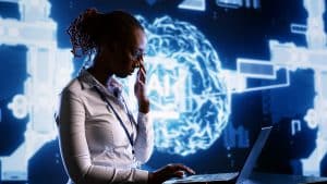 African american engineer develops Agentic AI systems