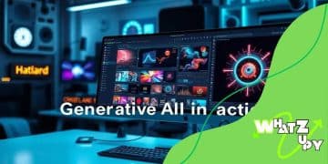 Generative AI creating content at scale for brands