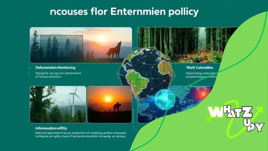 Case studies of AI impacting environmental policy