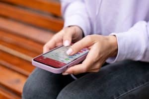 Pearson using Mobile-First Customer Service app.