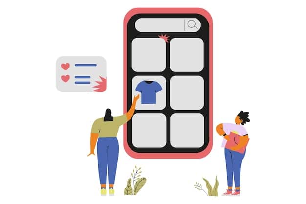 A heat map overlay on an e-commerce website's product page, highlighting areas where users click and interact the most, such as the 