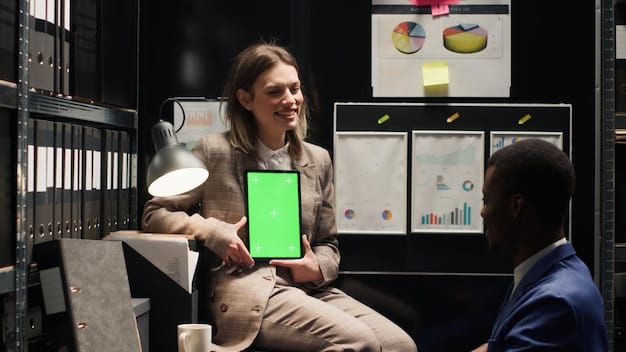 A split-screen image showing a customer smiling as they receive a personalized product recommendation on their phone, alongside data analytics dashboards illustrating the AI algorithms at work.
