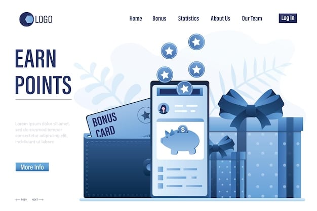 A graphically appealing loyalty program interface with points, rewards, and tiers clearly displayed. The interface highlights exclusive benefits and personalized offers for members.