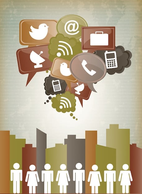 A conceptual illustration showing various communication channels (phone, chat, email, social media) converging into a single point of management, with a smiling customer at the center. The image suggests seamless integration and customer-centric service.