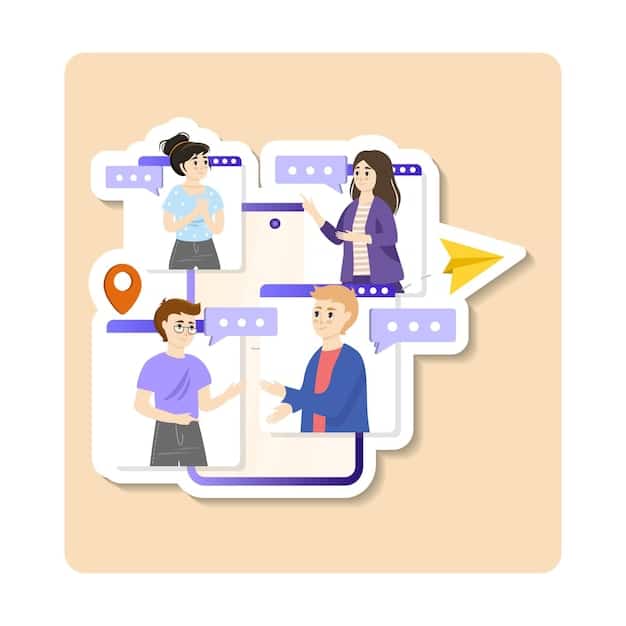 A graphic illustrating the concept of a personalized customer journey, showing a customer interacting with a brand through various touchpoints (website, email, social media) with each interaction tailored to their individual preferences.