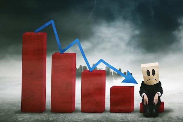 A graph showing a clear downward trend in churn rate over time, specifically labeled 'Churn Rate Reduction' with percentage milestones, demonstrating the impact of effective subscription payment models.