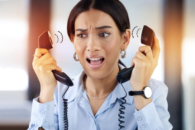 A frustrated customer on a phone call, representing poor customer service and the negative consequences of customer experience mistakes. The visual strongly relates to the problems outlined in