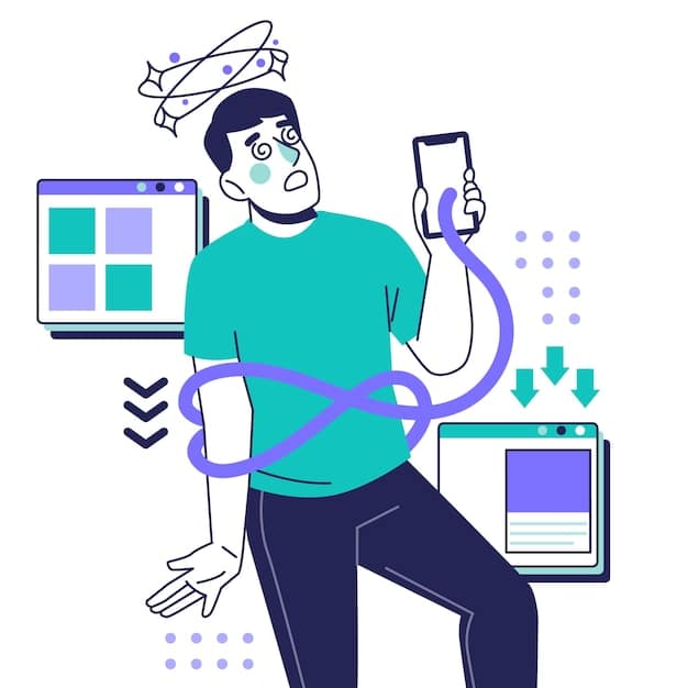 A user struggling with a poorly designed mobile website, illustrating the frustration of a non-optimized mobile experience, and to help avoid