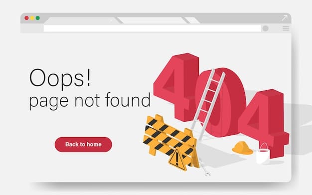 A well-designed 404 error page on a website. The page includes a helpful message, a search bar, and links to popular pages.