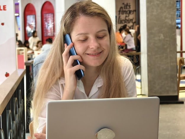 A friendly customer service representative aiding an online shopper via live chat on a computer screen, demonstrating effective post-abandonment assistance and problem resolution.