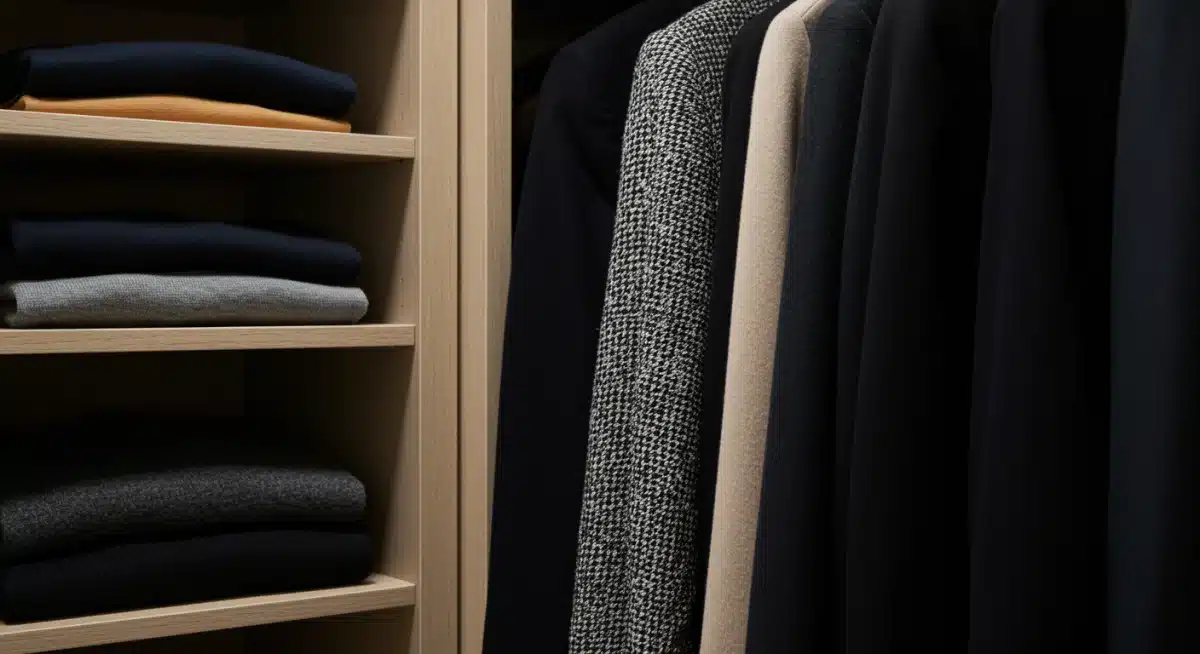 Curated designer wardrobe with classic and trendy pieces