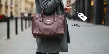 Woman demonstrating smart shopping with designer fashion in 2025