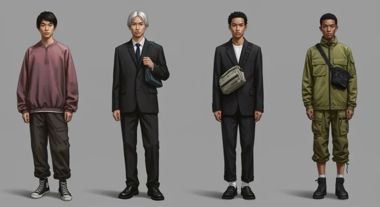 Gen Z individuals modeling diverse fashion aesthetics for 2026